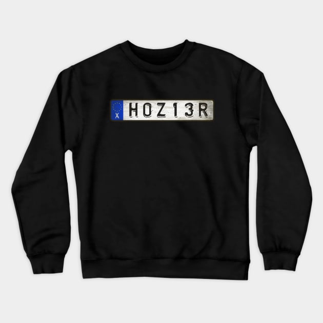 Hozier Car License Plate Crewneck Sweatshirt by Girladies Artshop